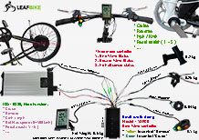 rear beach snow fat hub motor electric bike conversion kit wire diagram