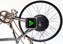 27.5 inch 1000w rear hub motor electric bike conversion kit video