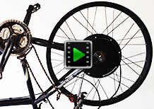 26 inch wide rear hub motor bike conversion kit video