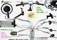 20 inch 36v 750w front hub motor kit wire diagram