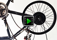 BMX 20 inch 36V 600W rear hub motor electric bike conversion kit video