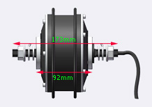 36v 250w front brushless hub motor