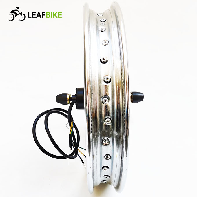 1.85 - 16 inch 48V 52V 1500W rear electric motorcycle motor wheel