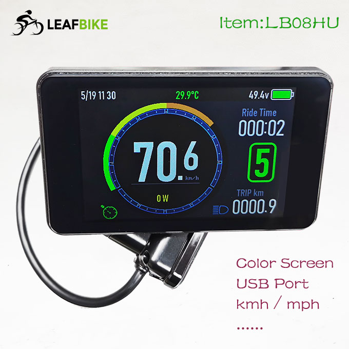 48V 52V 1000W electric hub motor controller with LCD screen