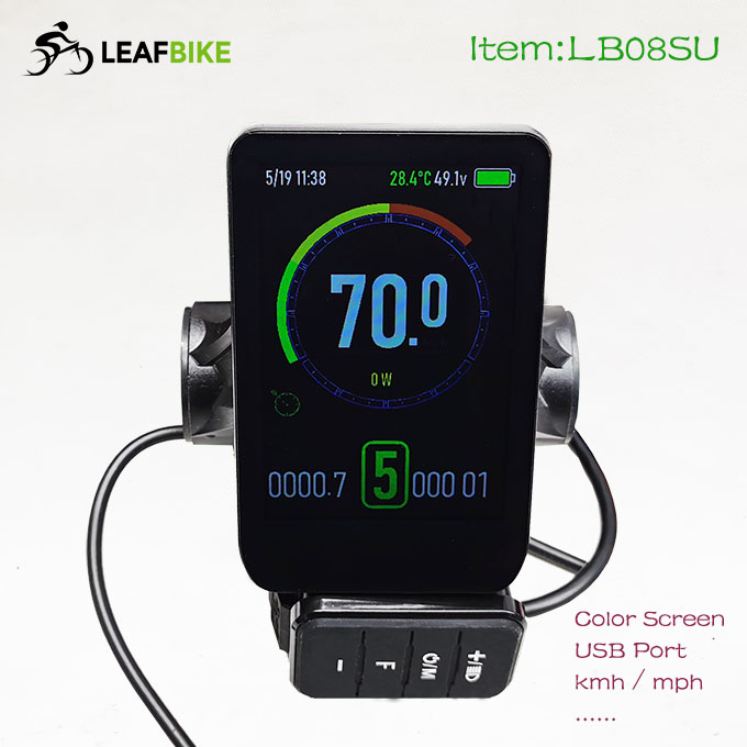 48V 52V 1000W electric hub motor controller with LCD screen