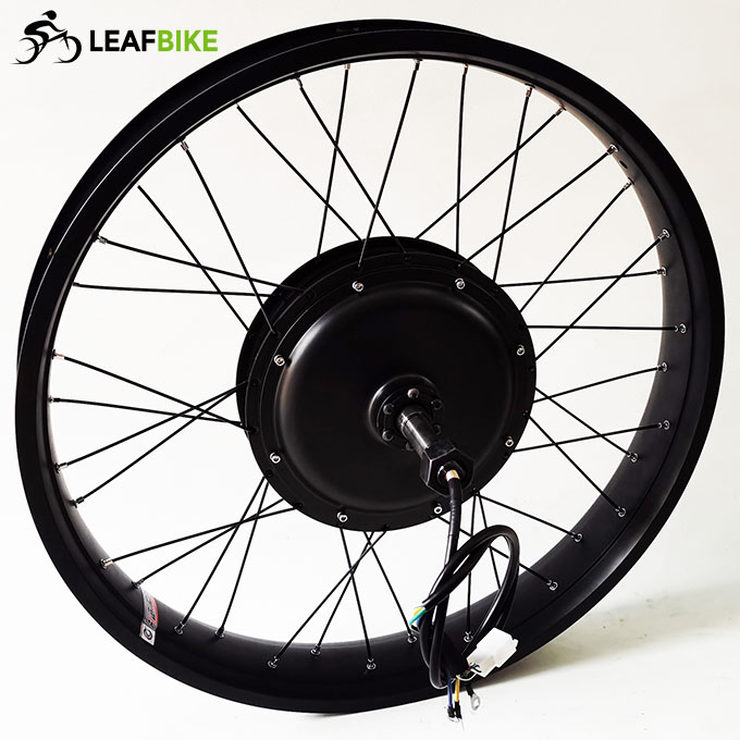 26 inch 48V 52V 1500W beach snow fat tire single side shaft motor kit