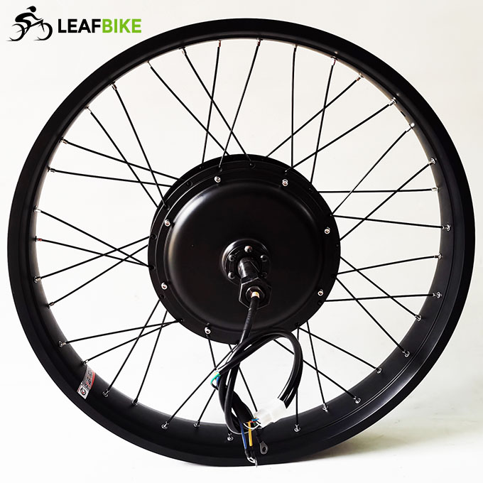 26 inch 48V 52V 1500W beach snow fat tire single side shaft motor kit
