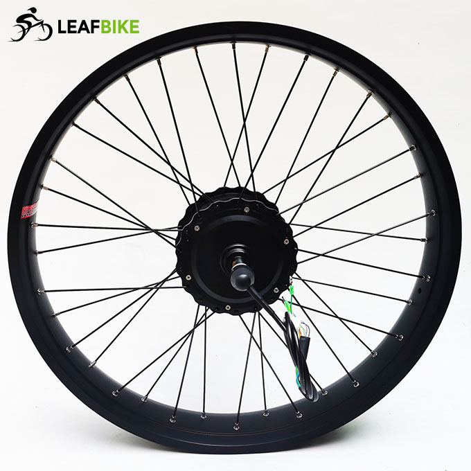 26 inch 48V 52V 500W 750W 1000W freewheel Cassette fat bike motor wheel