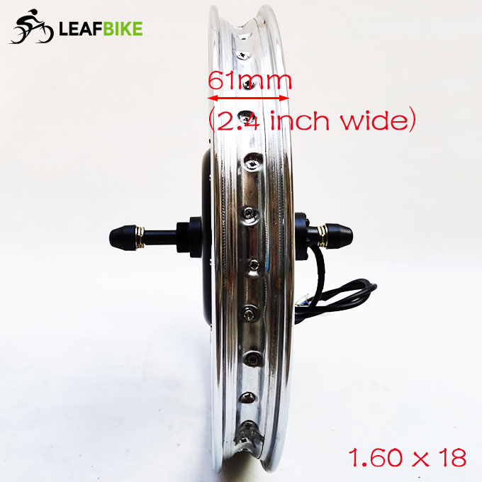 1.6 - 18 inch 48V 52V 2000W rear electric motorcycle motor wheel