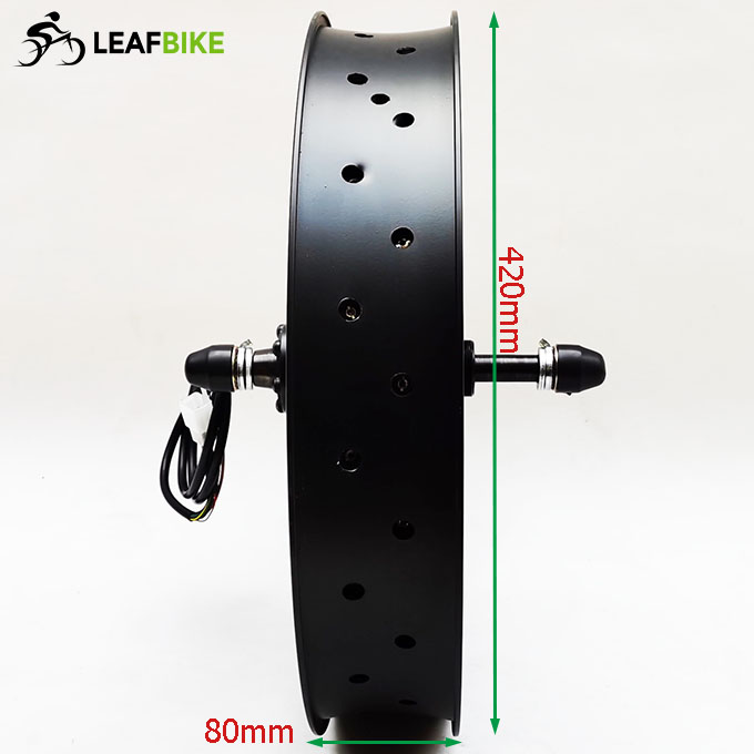 20 inch 48V 52V 1500W rear fat bike motor wheel