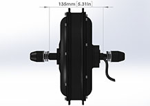 1500W front beach snow fat bike motor drawing