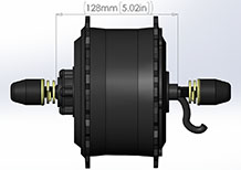 135mm front geared fat bike motor drawing