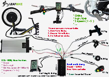 20 inch front beach snow fat bike motor kit wire diagram