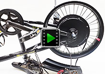 20 inch 48V 52V 2000W rear beach snow fat hub motor electric bike conversion kit video