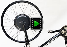 27.5 inch 48v 1500w front hub motor electric bike conversion kit video