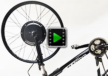 27.5 inch 60V 2000w front hub motor electric bike conversion kit video