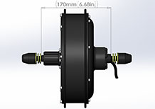 170mm dropout 1500w cassette motor