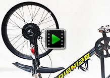 24 inch front geared fat bike motor kit video