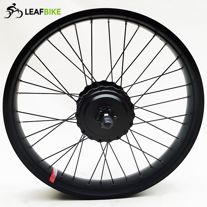 24 inch 48V 52V 500W 750W 1000W freewheel Cassette fat bike motor wheel