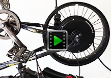 20 inch 48V 2000W 170mm dropout freewheel fat bike motor conversion kit video