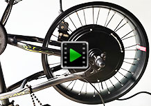 170mm dropout freewheel beach snow fat bike motor conversion kit video