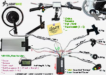 20 inch 48v 1000w front hub motor kit wire diagram