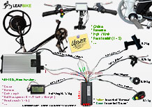 18 inch 48v 1000w front hub motor bike conversion kit wire diagram