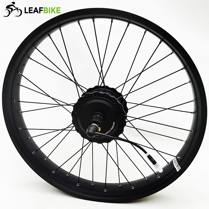 26 inch 48V 52V 500W 750W 1000W freewheel Cassette fat bike motor wheel