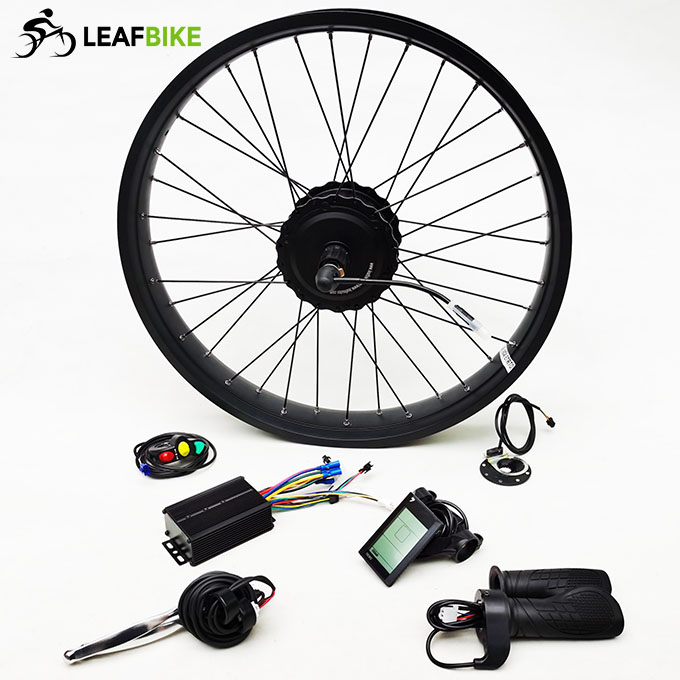 26 inch 48V 52V 500W 750W 1000W freewheel Cassette beach snow fat bike hub motor conversion kit