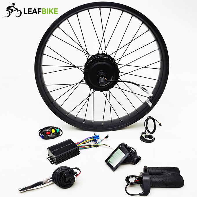 26 inch 48V 52V 500W 750W 1000W freewheel Cassette beach snow fat bike hub motor conversion kit