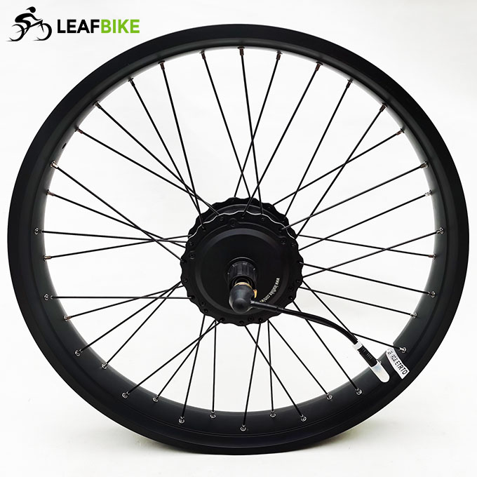 26 inch 48V 52V 500W 750W 1000W freewheel Cassette fat bike motor wheel