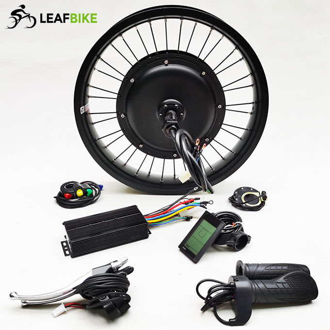 20 inch 48V 52V 1500W beach snow fat tire single side shaft motor kit