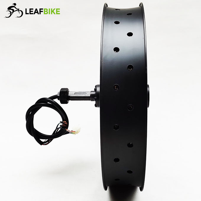 20 inch 48V 52V 1500W beach snow fat tire single side shaft motor wheel