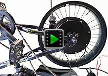 20 inch 48V 1500W 170mm cassette hub motor fat bike conversion kit video