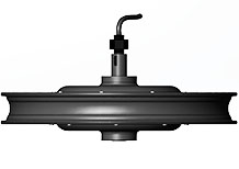 18 inch single shaft hub motor drawing