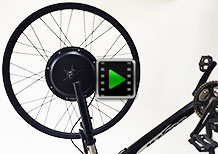 27.5 inch 48V 1000W front hub motor electric bike kit video