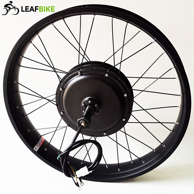 26 inch 48V 52V 2000W beach snow fat tire single side shaft motor wheel