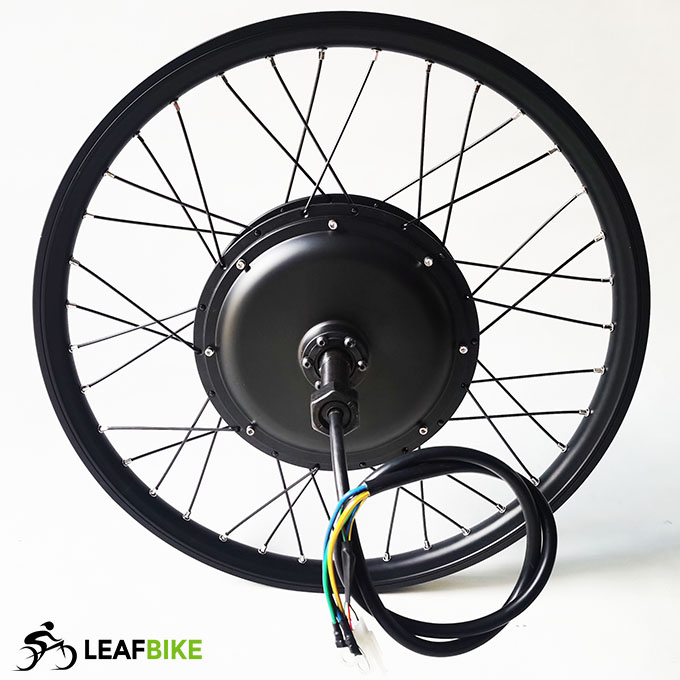 Single Shaft 24 inch 48V 52V 1500W hub motor conversion kit
