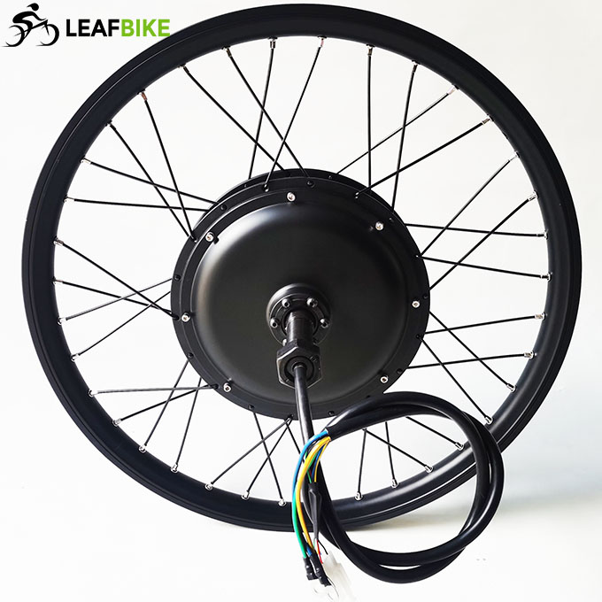Single Shaft 24 inch 48V 1500W hub motor conversion kit