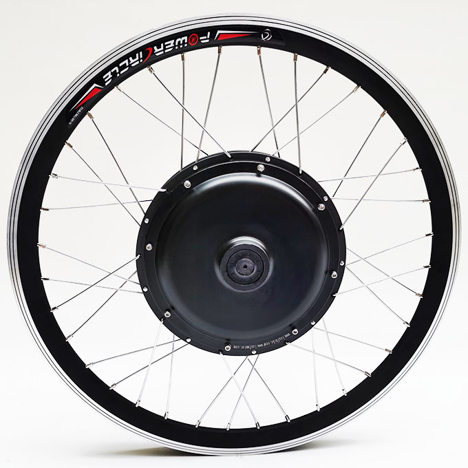 Single Shaft 24 inch 48V 2000W hub motor conversion kit