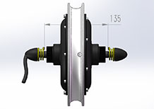 12 inch rear electric hub motor - bike conversion kit