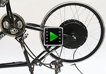 24 inch 36v 750w rear hub motor - electric bike conversion kit