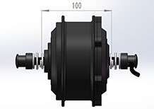 front freewheel hub motor 3D drawing