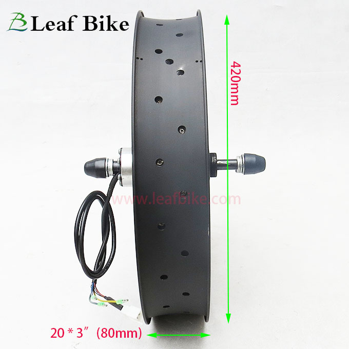 20 inch 48V 52V 2000W rear hub motor - Beach Snow Fat Tire bike conversion kit